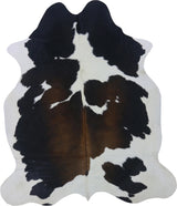 COWHIDE MEDIUM BLACK/BROWN & WHITE REDDISH 2.5-3.4M - 214cm  184cm