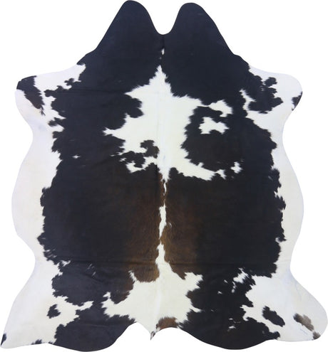 COWHIDE MEDIUM BLACK/BROWN & WHITE REDDISH 2.5-3.4M (210cm × 197cm)