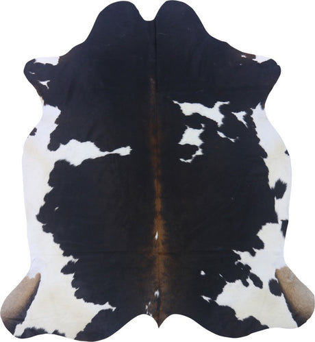 COWHIDE MEDIUM BLACK/BROWN & WHITE REDDISH 2.5-3.4M (218cm × 196cm)