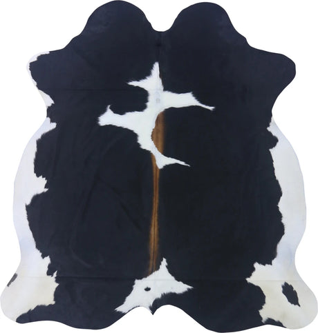 COWHIDE MEDIUM BLACK/BROWN & WHITE REDDISH 2.5-3.4M - 198cm  189cm