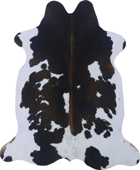 COWHIDE MEDIUM BLACK/BROWN & WHITE REDDISH 2.5-3.4M (233cm × 191cm)