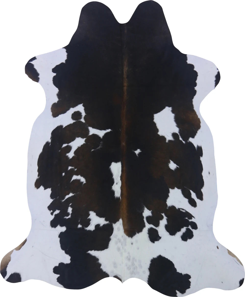 COWHIDE MEDIUM BLACK/BROWN & WHITE REDDISH 2.5-3.4M - 233cm  191cm