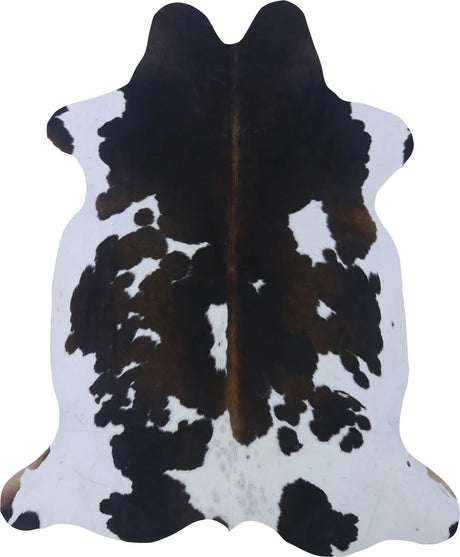 COWHIDE MEDIUM BLACK/BROWN & WHITE REDDISH 2.5-3.4M - 233cm  191cm