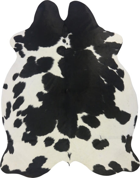 COWHIDE MEDIUM BLACK & WHITE 2.5-3.4M (218cm × 173cm)