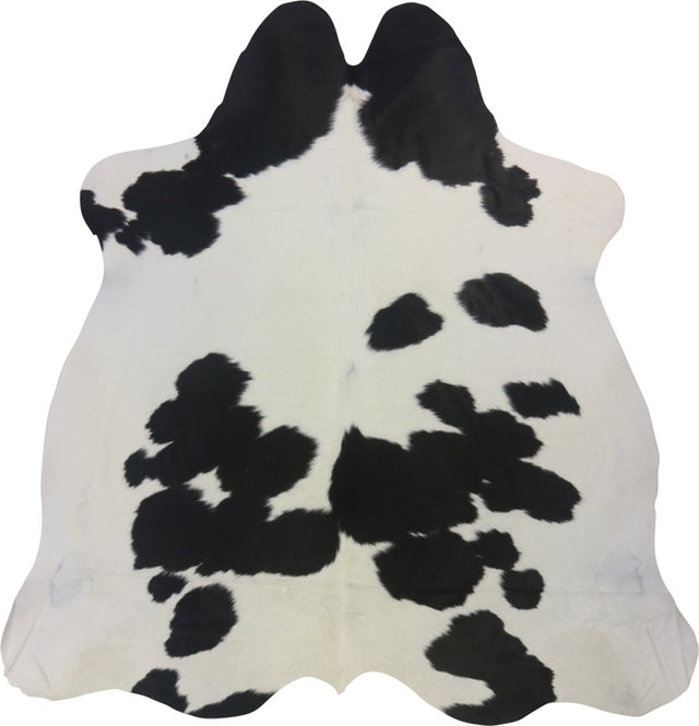 COWHIDE MEDIUM BLACK & WHITE 2.5-3.4M (214cm × 206cm)