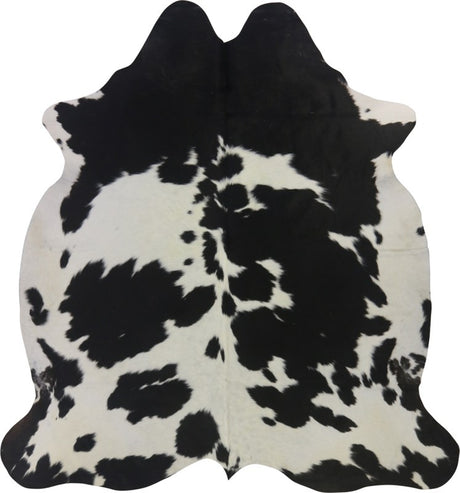 COWHIDE MEDIUM BLACK & WHITE 2.5-3.4M (205cm × 190cm)