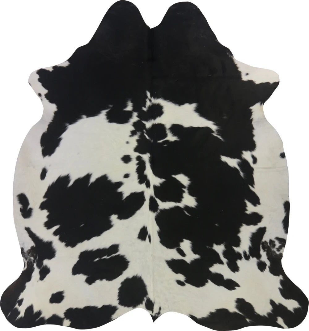 COWHIDE MEDIUM BLACK & WHITE 2.5-3.4M - 205cm  190cm