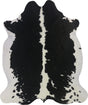COWHIDE MEDIUM BLACK & WHITE 2.5-3.4M - 220cm  186cm