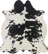COWHIDE MEDIUM BLACK & WHITE 2.5-3.4M - 201cm  179cm