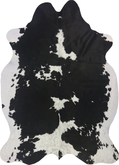 COWHIDE MEDIUM BLACK & WHITE 2.5-3.4M (232cm × 167cm)