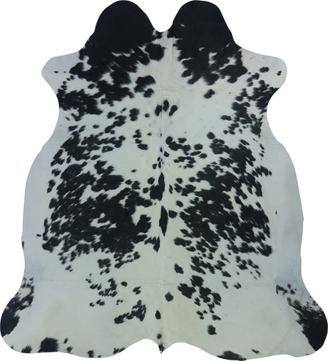 COWHIDE LARGE BLACK & WHITE 3.5-3.9M - 221cm  200cm