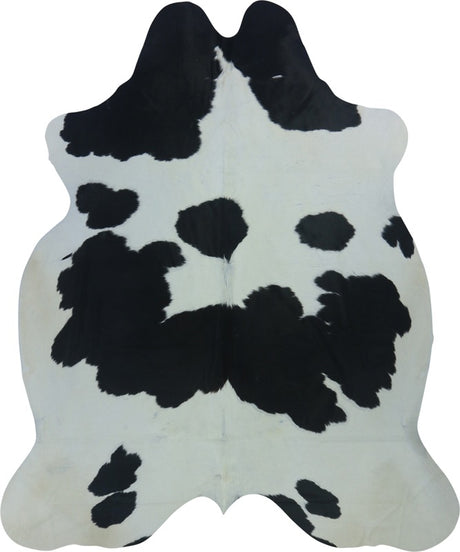 COWHIDE LARGE BLACK & WHITE 3.5-3.9M (231cm × 192cm)