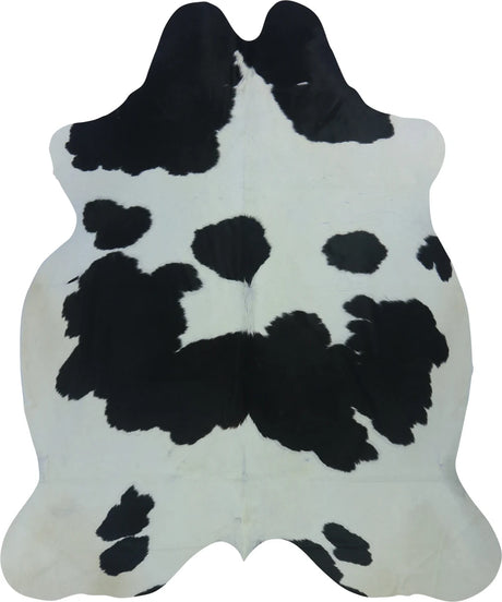 COWHIDE LARGE BLACK & WHITE 3.5-3.9M - 231cm  192cm