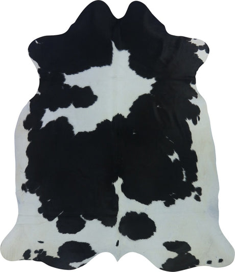 COWHIDE LARGE BLACK & WHITE 3.5-3.9M (228cm × 197cm)