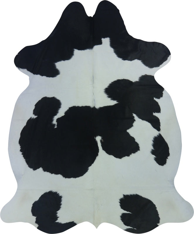 COWHIDE LARGE BLACK & WHITE 3.5-3.9M (239cm × 196cm)