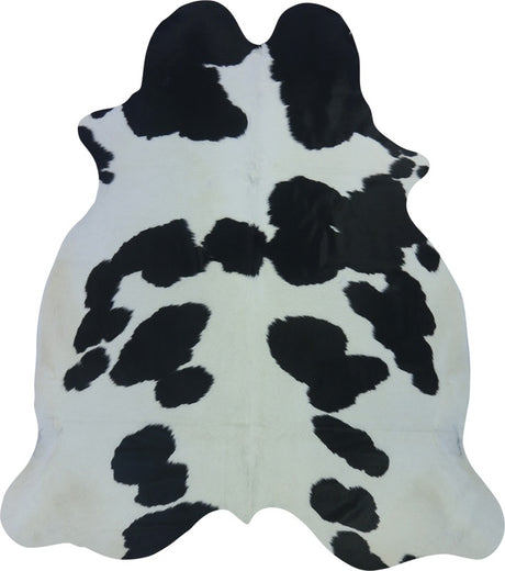 COWHIDE LARGE BLACK & WHITE 3.5-3.9M (229cm × 204cm)