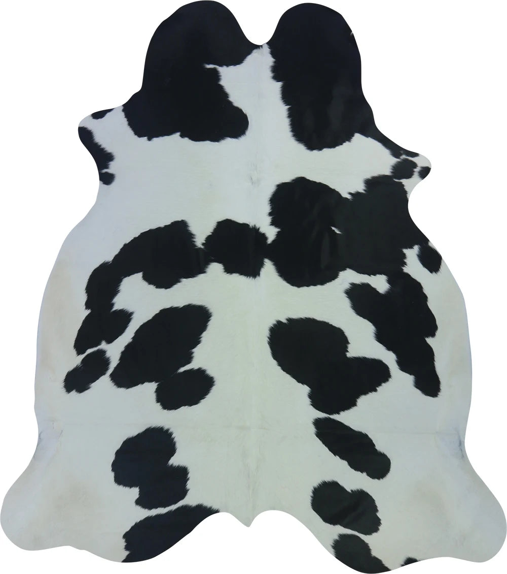 COWHIDE LARGE BLACK & WHITE 3.5-3.9M - 229cm  204cm