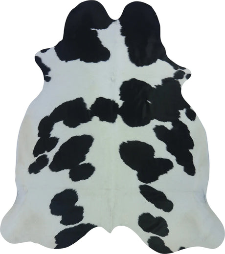 COWHIDE LARGE BLACK & WHITE 3.5-3.9M - 229cm  204cm