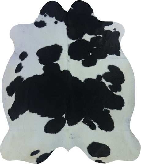 COWHIDE LARGE BLACK & WHITE 3.5-3.9M (235cm × 196cm)