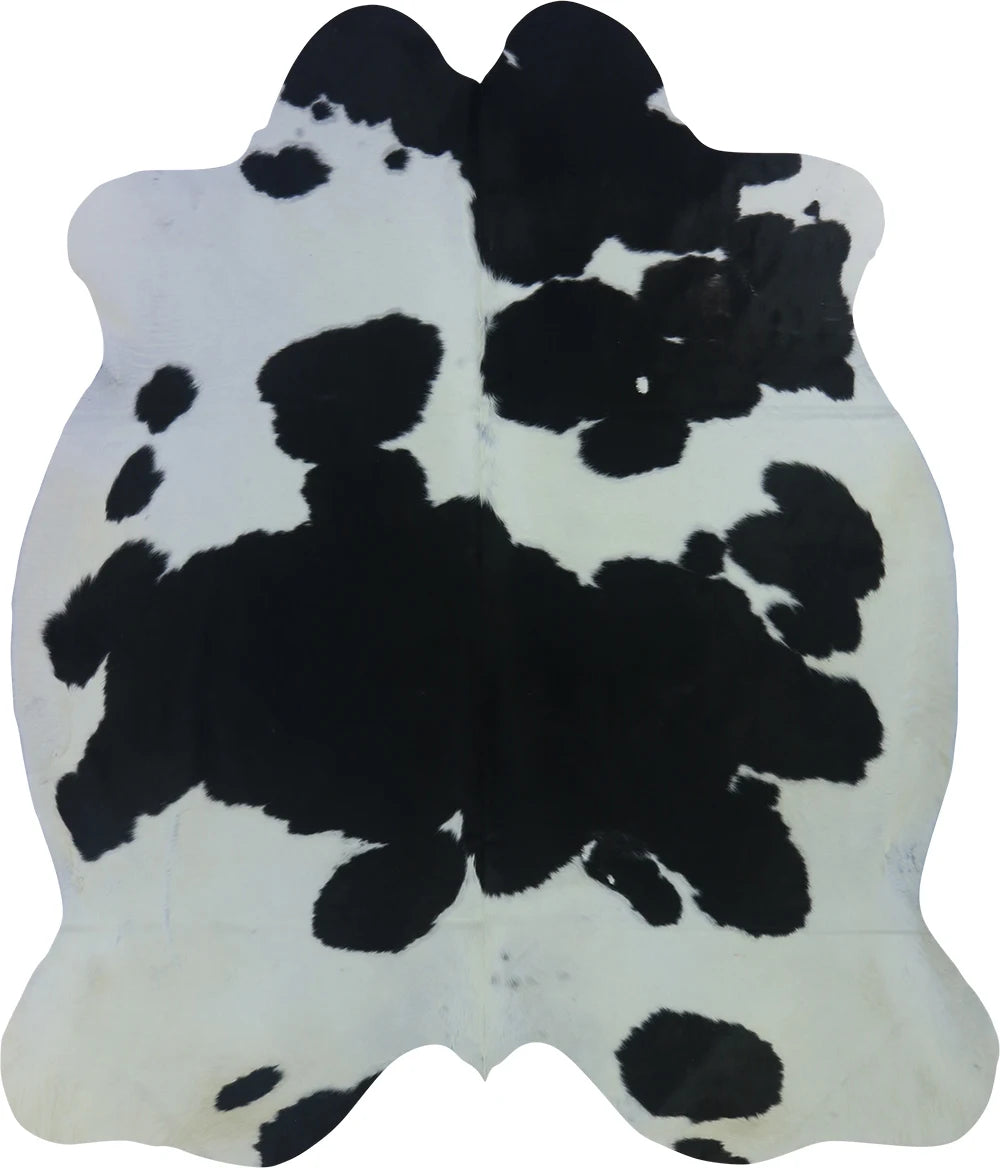 COWHIDE LARGE BLACK & WHITE 3.5-3.9M - 235cm  196cm