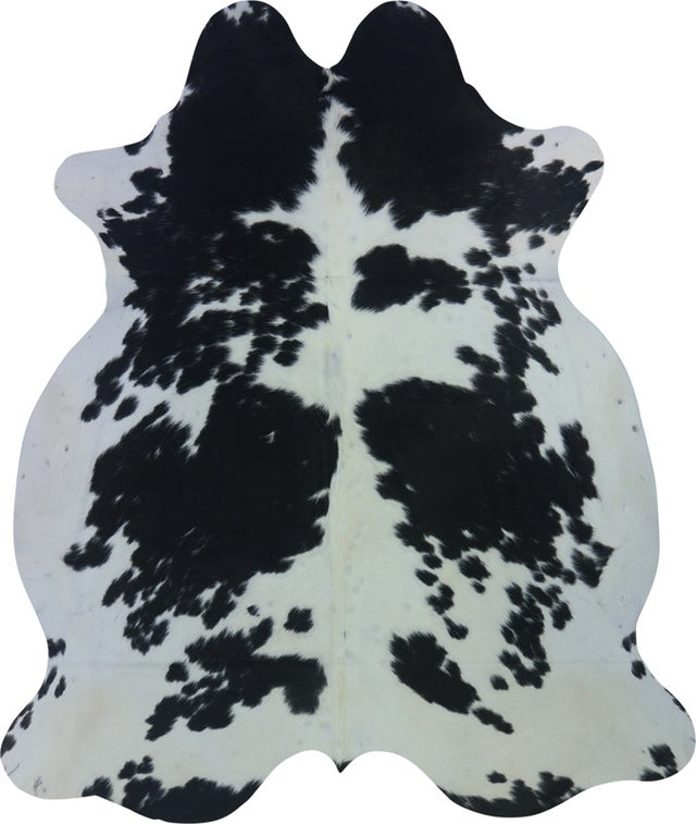 COWHIDE LARGE BLACK & WHITE 3.5-3.9M (242cm × 204cm)