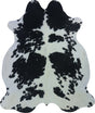 COWHIDE LARGE BLACK & WHITE 3.5-3.9M (242cm × 204cm)