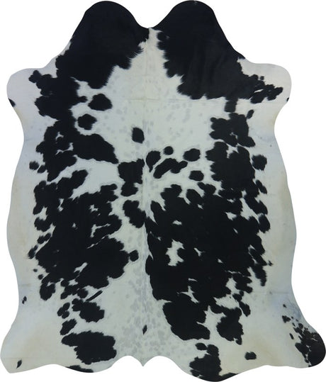 COWHIDE LARGE BLACK & WHITE 3.5-3.9M (225cm × 195cm)