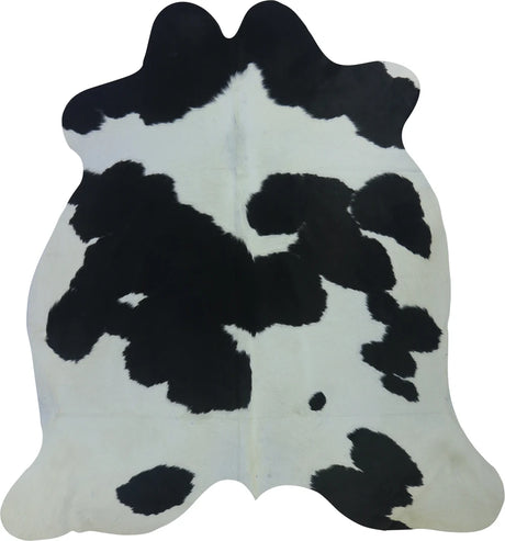 COWHIDE LARGE BLACK & WHITE 3.5-3.9M - 224cm  211cm
