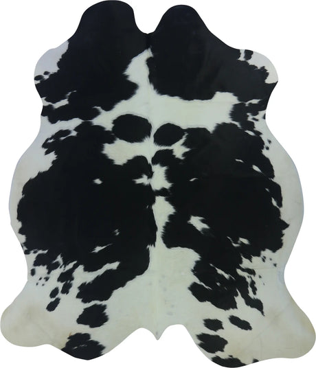 COWHIDE LARGE BLACK & WHITE 3.5-3.9M - 228cm  197cm