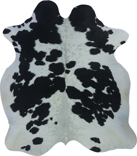 COWHIDE LARGE BLACK & WHITE 3.5-3.9M (209cm × 196cm)