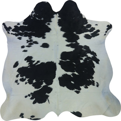 COWHIDE LARGE BLACK & WHITE 3.5-3.9M (203cm × 210cm)