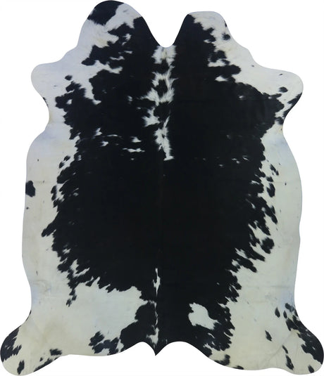 COWHIDE LARGE BLACK & WHITE 3.5-3.9M - 220cm  198cm