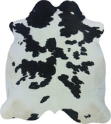 COWHIDE LARGE BLACK & WHITE 3.5-3.9M - 239cm  213cm