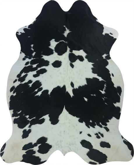 COWHIDE LARGE BLACK & WHITE 3.5-3.9M - 240cm  195cm
