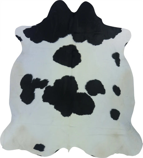 COWHIDE LARGE BLACK & WHITE 3.5-3.9M - 233cm  211cm