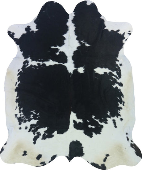 COWHIDE XL BLACK & WHITE 4-4.4M (242cm × 200cm)