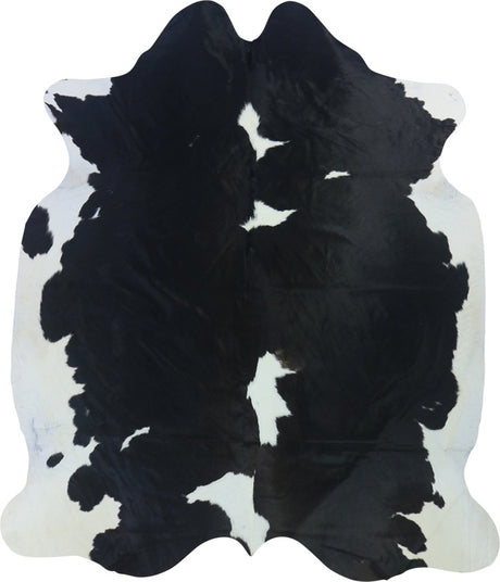 COWHIDE XL BLACK & WHITE 4-4.4M (243cm × 208cm)