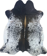 COWHIDE LARGE BLACK & WHITE SPECKLED 3.5-3.9M - 245cm  207cm