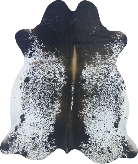 COWHIDE LARGE BLACK & WHITE SPECKLED 3.5-3.9M - 245cm  207cm