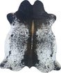 COWHIDE LARGE BLACK & WHITE SPECKLED 3.5-3.9M - 245cm  207cm