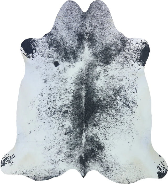COWHIDE LARGE BLACK & WHITE SPECKLED 3.5-3.9M - 235cm  214cm