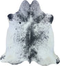 COWHIDE LARGE BLACK & WHITE SPECKLED 3.5-3.9M - 235cm  214cm