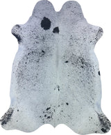COWHIDE XL BLK & WHT SPECKLED 4-4.4M - 263cm  218cm