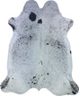 COWHIDE XL BLK & WHT SPECKLED 4-4.4M - 263cm  218cm