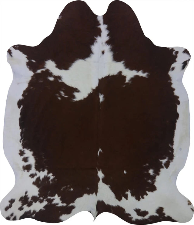 COWHIDE MEDIUM BROWN & WHITE SPECIAL 2.5-3.4M - 214cm  184cm