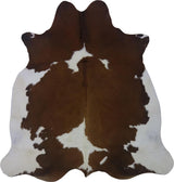 COWHIDE MEDIUM BROWN & WHITE SPECIAL 2.5-3.4M - 217cm  208cm