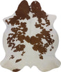 COWHIDE MEDIUM BROWN & WHITE SPECIAL 2.5-3.4M - 217cm  185cm