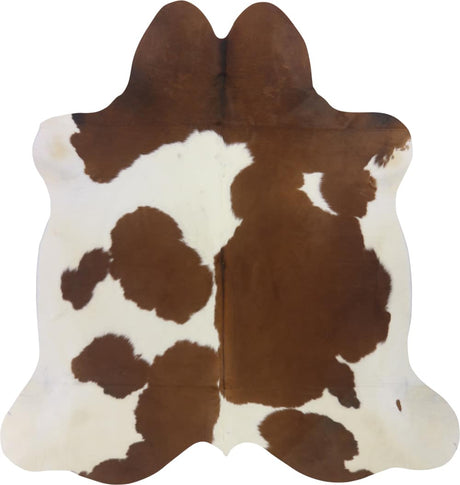 COWHIDE MEDIUM BROWN & WHITE SPECIAL 2.5-3.4M - 206cm  194cm