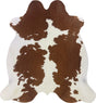COWHIDE MEDIUM BROWN & WHITE SPECIAL 2.5-3.4M - 214cm  196cm