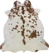 COWHIDE MEDIUM BROWN & WHITE SPECIAL 2.5-3.4M - 210cm  199cm